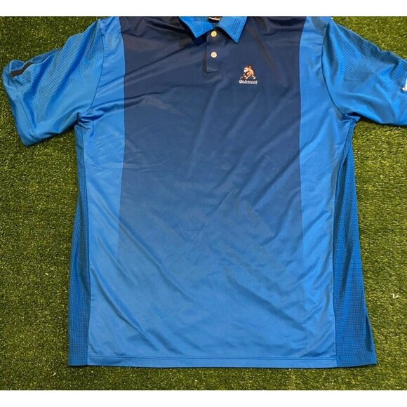 Nike shirt mens large blue black tiger woods collection oakmont polo stretch 26 - Picture 5 of 10